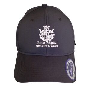 Boca Raton Resort & Club Baseball Hat Cap Lightweight Cotton Twill Black - NWT